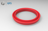PUK -Customized U-Cup, U-Shaped PU Piston Seal With Retainer Ring